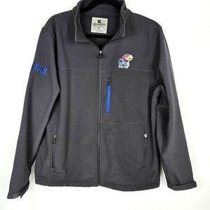 Colosseum Men's Kansas‎ Jayhawks M Performance Full Zip Jacket Embroidered Logo